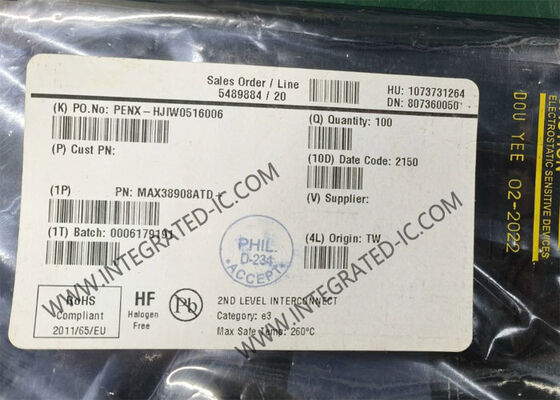Chip de circuito integrado MAX38908ATD 1 salida 4A regulador de tensión lineal 14-TDFN