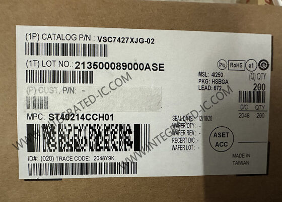 Ethernet IC VSC7427XJG-02 950mV 26 puertos administrados de capa 2 conmutadores Ethernet BGA-672