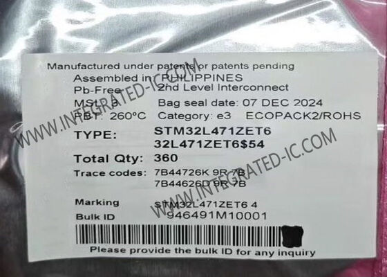 Microcontrolador de destello 144-LQFP IC del microcontrolador MCU STM32L471ZET6 80MHz 512KB