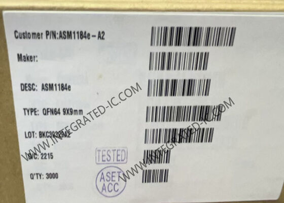 ASM1184E Chip de circuito integrado PCIe Chip puente con paquete PCIe x1 Gen2 QFN-64 y interfaz I2C