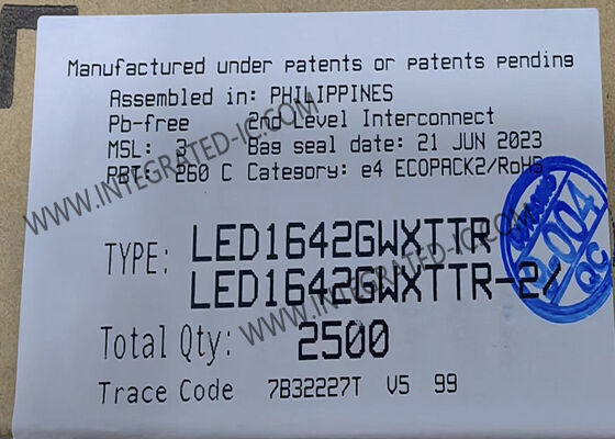 LED1642GWXTTR 16-Channel Shift Register IC with 40mA Output Current for LED Panel Displays