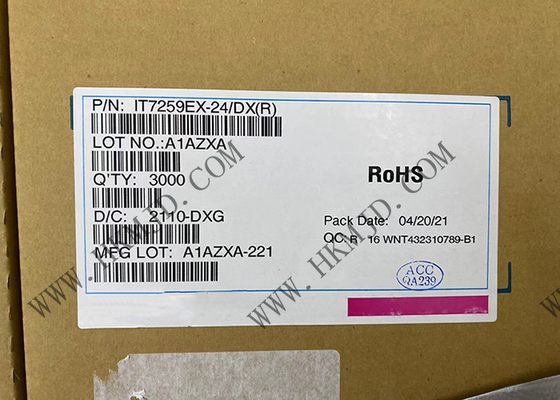 Regulador capacitivo IT7259EX-24 QFN de la detección del sensor del canal de IT7259EX-24/DX 24