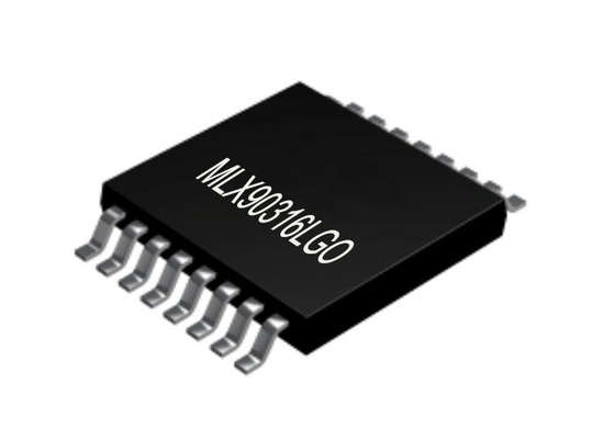 Posición linear del ala MLX90316LGO-BCG-000-RE de la gaviota que mide TSSOP16 Hall Effect