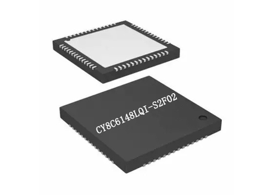 Paquete de destello dual-core de 32 bits de IC 68-VFQFN del microcontrolador CY8C6148LQI-S2F02