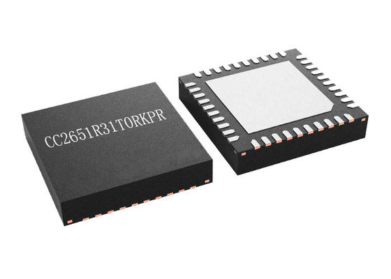 Protocolo 2.4GHz MCU inalámbrico de la corteza M4 del brazo de VQFN40 CC2651R31T0RKPR 32Bit solo