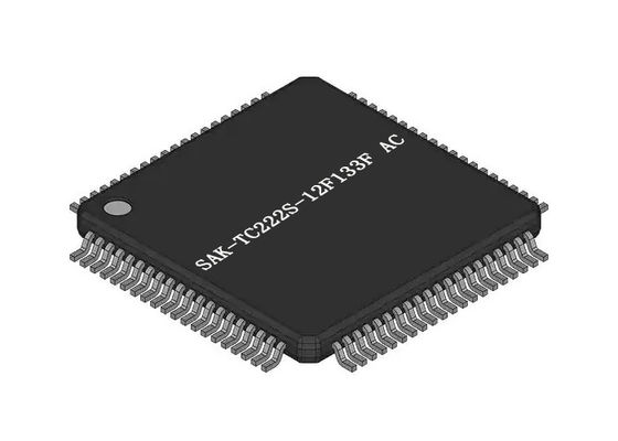 Microcontrolador de 32 bits del paquete de la CA TQFP-80 del microprocesador SAK-TC222S-12F133F del circuito integrado