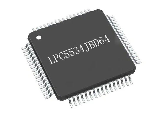 Microcontrolador de fines generales IC 64HTQFP de la corteza M33 del brazo de 8KB MCU LPC5534JBD64