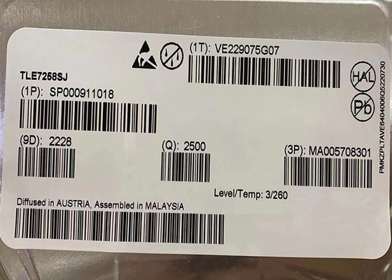 Los transmisores-receptores del microprocesador 8SOIC del circuito integrado de LIN Transceiver IC TLE7258SJ saltan 20Kbps