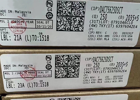 Convertidores de digital a analógico del microprocesador 10WSON del circuito integrado de la energía baja DAC7562SDSCT