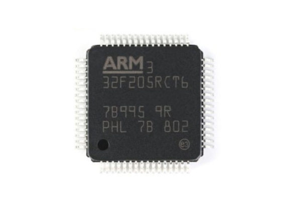 Los ICs saltan los microcontroladores del BRAZO STM32F205RCT6 - conectividad 256kB del M3 del ARM Cortex de MCU 32BIT