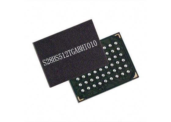 FLASH NI memoria IC del microprocesador 24VBGA del circuito integrado S28HS512TGABHI010