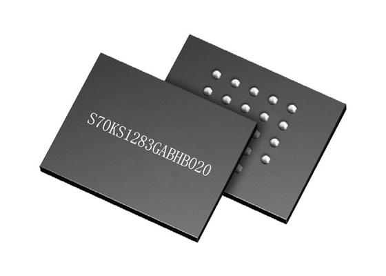 Memoria electrónica IC de los circuitos integrados S70KS1283GABHB020 200MHz 35ns PSRAM