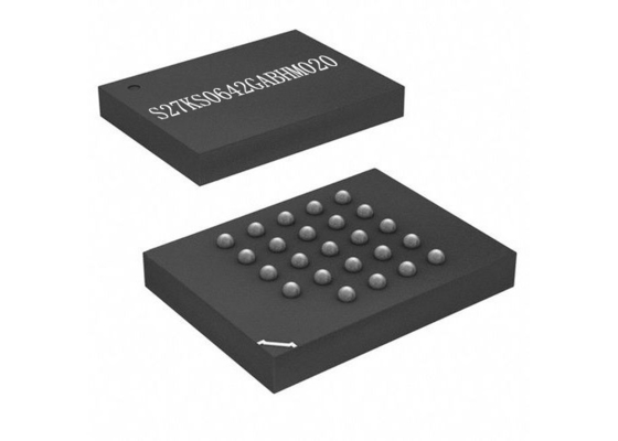 del circuito integrado 64Mbit pseudo SRAM chip de memoria 200MHz del microprocesador S27KS0642GABHM020