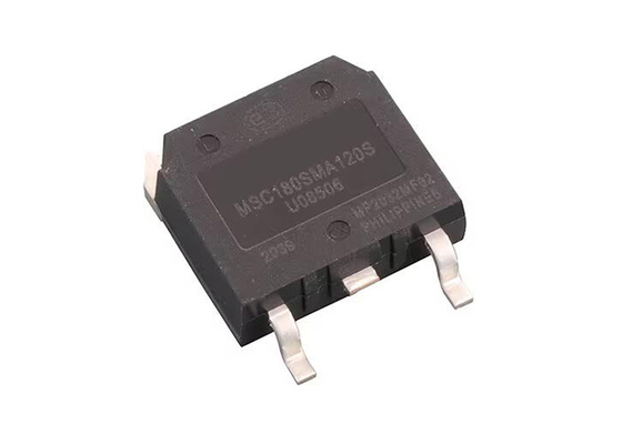 Microprocesador del circuito integrado del MOSFET TO-268-3 de los transistores MSC180SMA120S del canal N sic