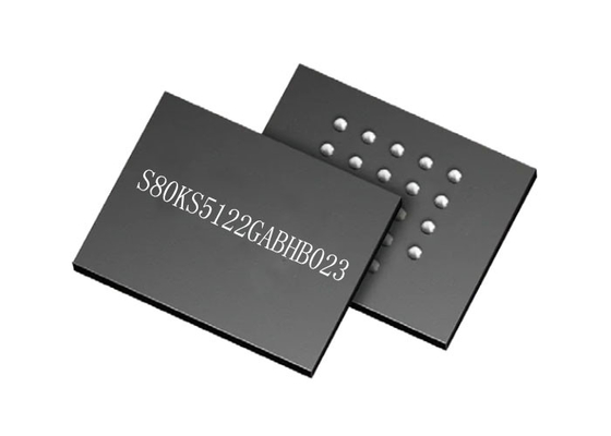 Chip de circuito integrado de memoria S80KS5122GABHB023 24-VBGA Monte de superficie 200MHz Pseudo SRAM IC