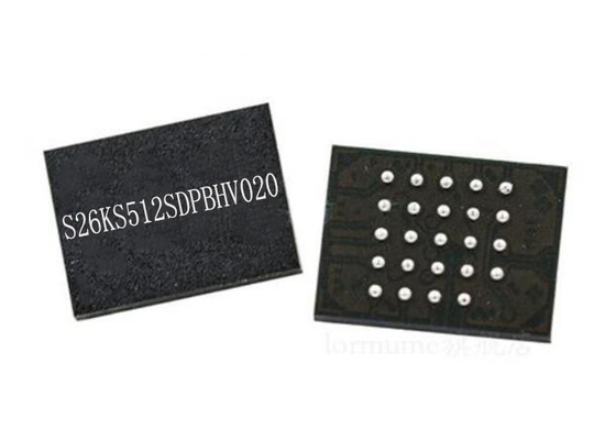 NI microprocesador paralelo del circuito integrado 24-FBGA de IC S26KS512SDPBHV020 512Mbit de la memoria