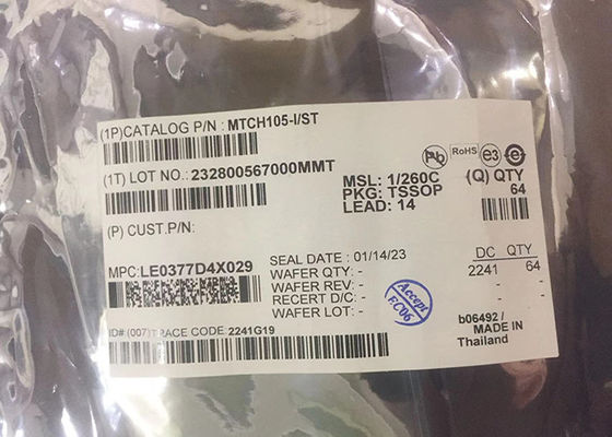 Chip de circuito integrado MTCH105-I/ST Botones táctiles capacitivos 14-TSSOP