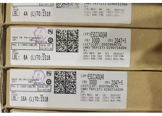 Chip de circuito integrado TVS Diodos ESD224DQAR 4 Dispositivo de protección ESD de 4 canales de sujeción baja