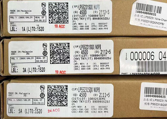 LP55231SQX controlador de LED blanco de 9 canales con memoria de programación interna y bomba de carga integrada