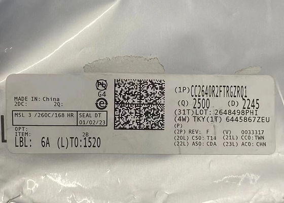 CC2640R2FTRGZRQ1 32 bits Arm Cortex-M3 BT 5.1 MCU inalámbrico de baja energía con flash de 128KB