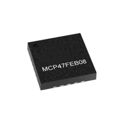 Chip de circuito integrado MCP47FEB08-E/MQ Conversores de 8 bits digital a analógico QFN-20