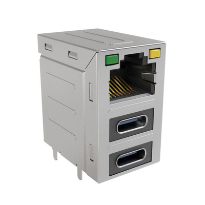 RJE36188334CH Conectores Conectores modulares Conectores combo-apilados de 8 posiciones