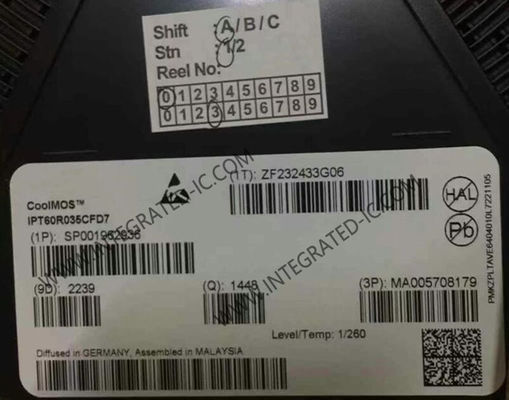 Chip de circuito integrado IPT60R035CFD7 109nC 351W Transistor MOSFET de potencia HSOF8