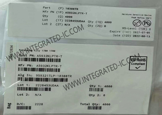 A5932KLPTR Chip de circuito integrado Sinusoidal sin sensor de tres fases controlador de ventilador TSSOP-24