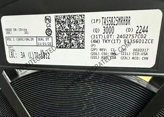 TAS5825MRHBR Chip de circuito integrado de 38W Estéreo Clase-D Amplificador de audio inteligente VQFN-32