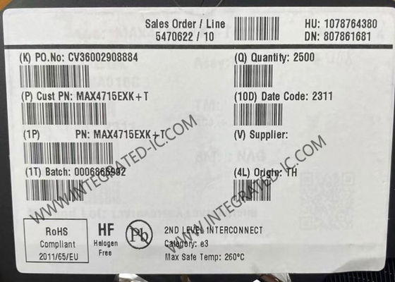 MAX4715EXK Chip de circuito integrado de 400 mOhm con un solo suministro SPST Conmutadores analógicos SC70-5