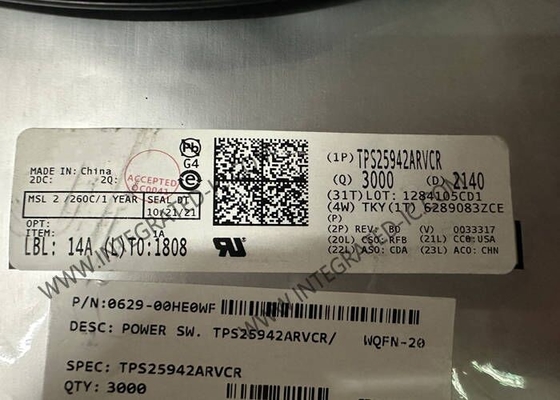 TPS25942ARVCR Chip de circuito integrado 5A Fuso electrónico WQFN-20 eFuse Power MUX