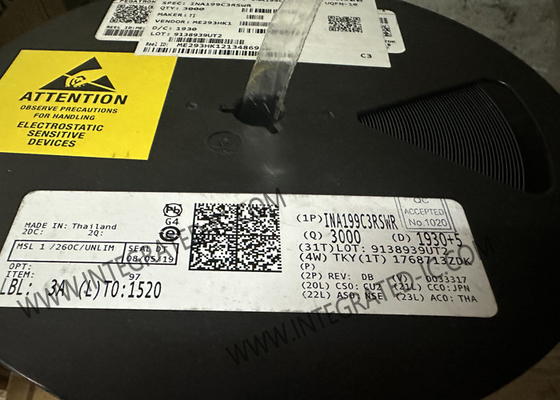 Chip de circuito integrado INA199C3RSWR Amplificador bidireccional de sentido de corriente de 26 V