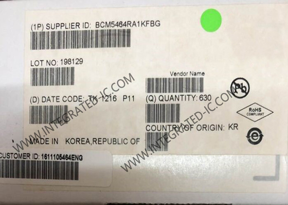 BCM5464RA1KFBG Ethernet IC Cuad-Port 10/100/1000BASE-T Transceptor Ethernet de cobre de Gigabit