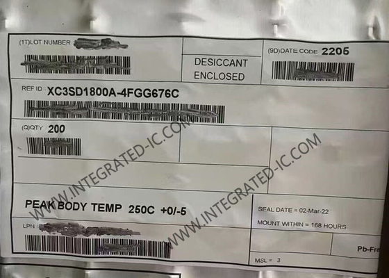 XC3SD1800A-4FGG676C Puerta de campo programable de la matriz FBGA-676 Spartan®-3A DSP FPGA IC