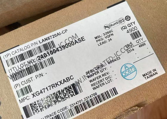 LAN8720AI-CP Ethernet IC Ethernet Transceptor de capa física QFN-24 Ethernet PHYs