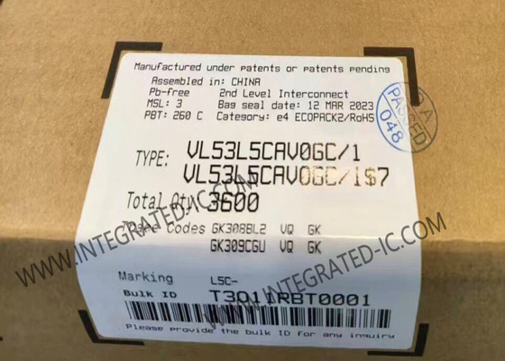 Sensor IC VL53L5CAV0GC/1 ToF Sensor de distancia 3.3V Sensores de proximidad de sentido de vuelo