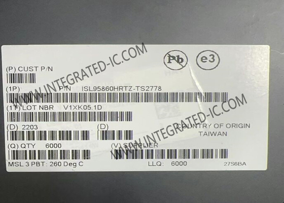Control de circuito integrado con chip ISL95860HRTZ IMVP9 de varias fases TQFN-32