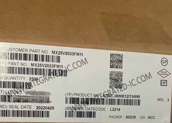 MX25V2033FM1I Chip de IC de memoria de 2 Mbits CMOS MXSMIO® Serial NOR IC de memoria flash SOP-8