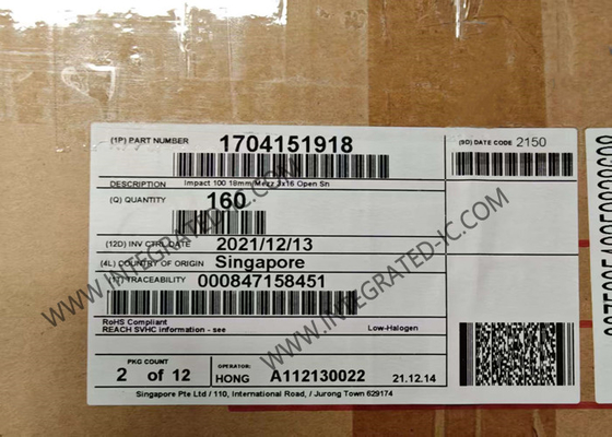 1704151918 Conectores Conectores de plano trasero 144POS Conectores modulares de alta velocidad