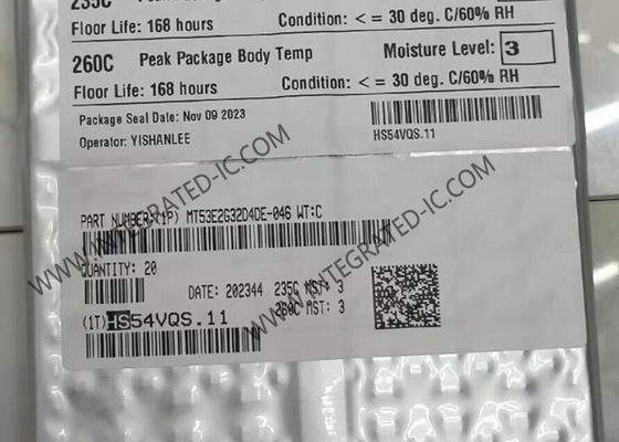 MT53E2G32D4DE-046 IC de memoria WT:C Chip para DRAM paralelo 64Gbit LPDDR4X IC de memoria TFBGA200