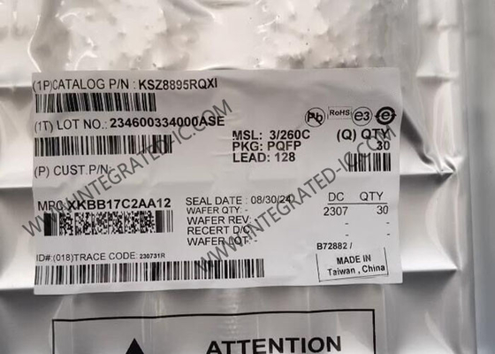 Chip de circuito integrado de 5 puertos KSZ8895RQXI KSZ8895 Interruptor de Ethernet gestionado IC