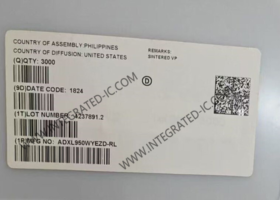 ADXL950WYEZD Sensor IC Acelerómetro de eje único con detección de aceleración de doble espectro