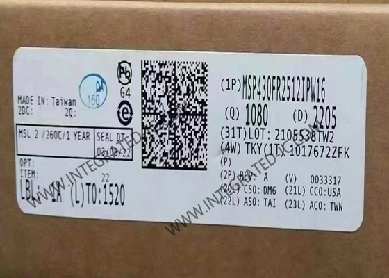 MSP430FR2512IPW16 Microcontrolador MCU Microcontroladores de señal mixta con sensibilidad táctil capacitiva