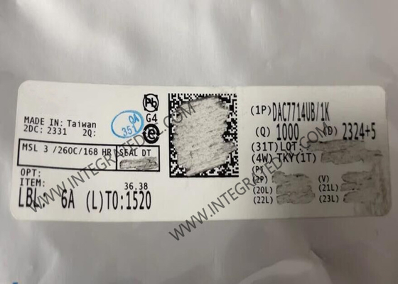 DAC7714UB Chip de circuito integrado de 12 bits Convertidor digital a analógico SOIC-16