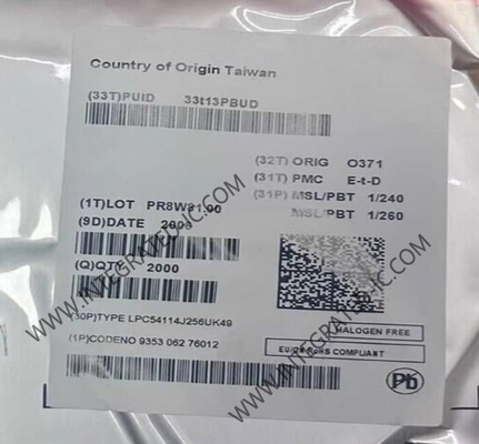 LPC54114J256UK49 Microcontrolador MCU 100MHz Microcontroladores de doble núcleo de 32 bits WLCSP49