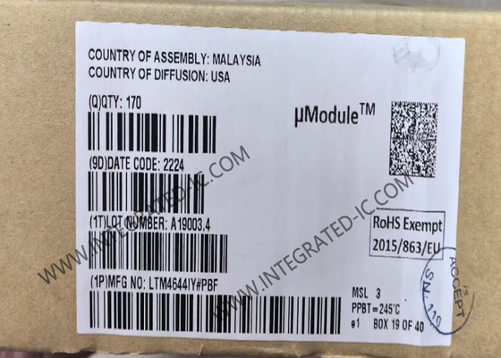 LTM4644IY Chip de circuito integrado 4A Regulador de módulo cuádruple DC/DC