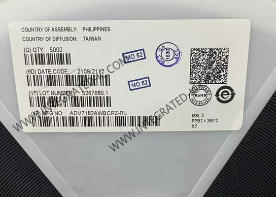 ADV7182AWBCPZ Chip de circuito integrado de 10 bits SDTV Decodificador de vídeo con entradas diferenciales