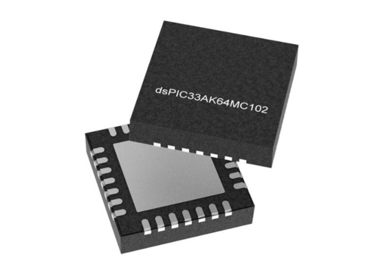 DSPIC33AK64MC102-I/M7 Microcontrolador MCU de 200 MHz de alto rendimiento de 32 bits DSC VQFN-28
