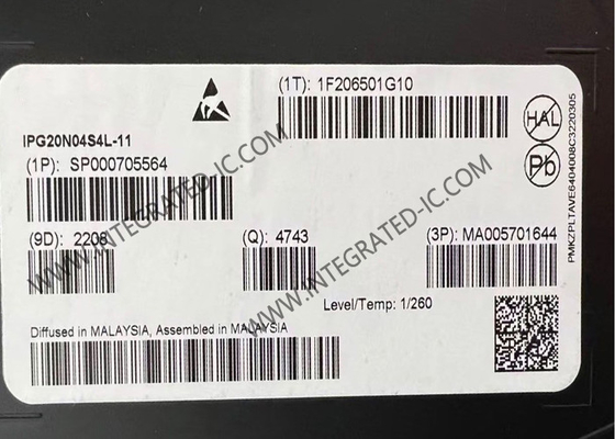 IPG20N04S4L-11 Chip de circuito integrado de automóviles con doble canal N OptiMOSTM-T2 Transistor de potencia TDSON-8