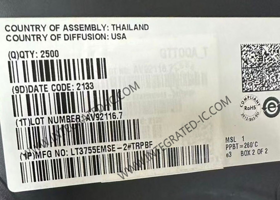 LT3755EMSE-2 Chip de circuito integrado de 4,5 V a 40 V Controladores LED MSOP-16 Paquete